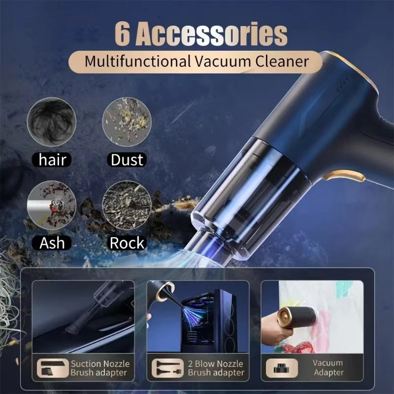 TurboVac™ – Handheld Car Vacuum Cleaner